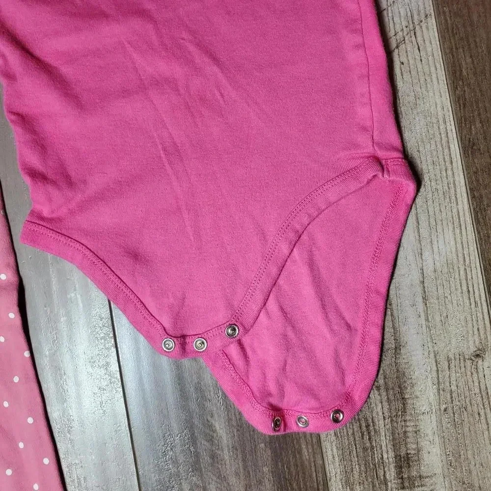 Pink Baby Girl Barbiecore Outfit Clothing Bundle Size 24m EUC
